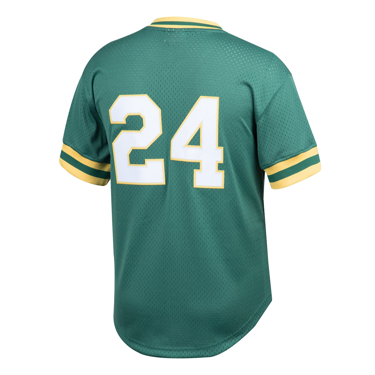 Men's Athletics Rickey Henderson Mitchell & Ness Green Cooperstown Collection Big & Tall Mesh Batting Practice Jersey