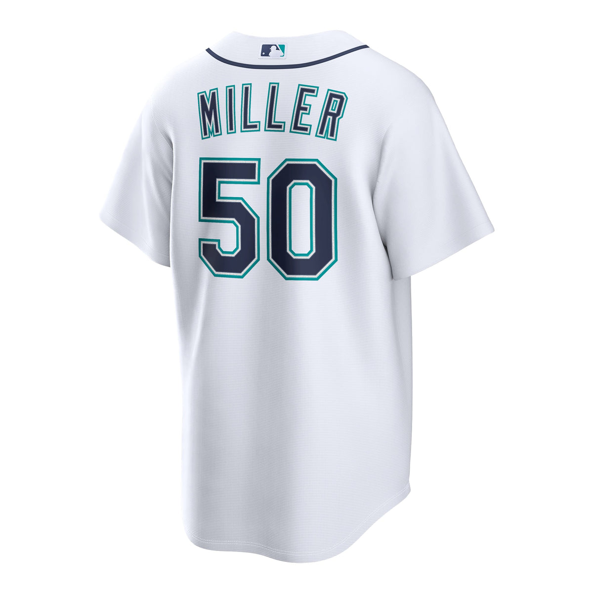 Men's Seattle Mariners Bryce Miller Nike White Home Replica Jersey