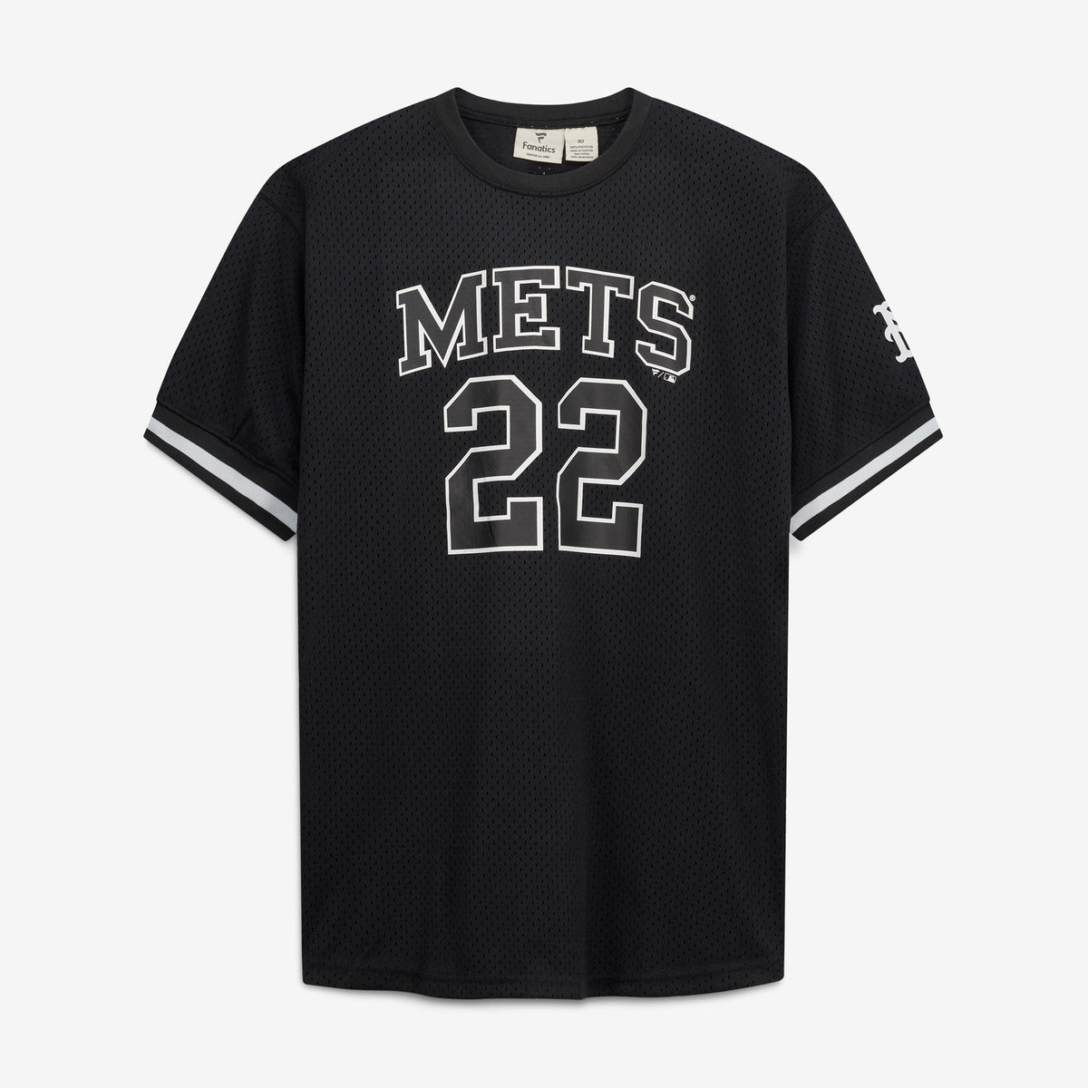 Men's New York Mets Juan Soto Fanatics Black/White Big & Tall Heavyweight Mesh Jersey