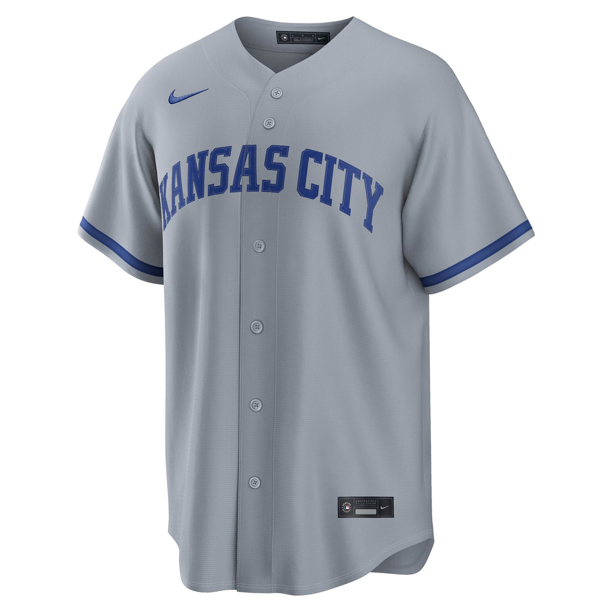 Men's Kansas City Royals Bobby Witt Jr. Nike Gray Road Replica Jersey