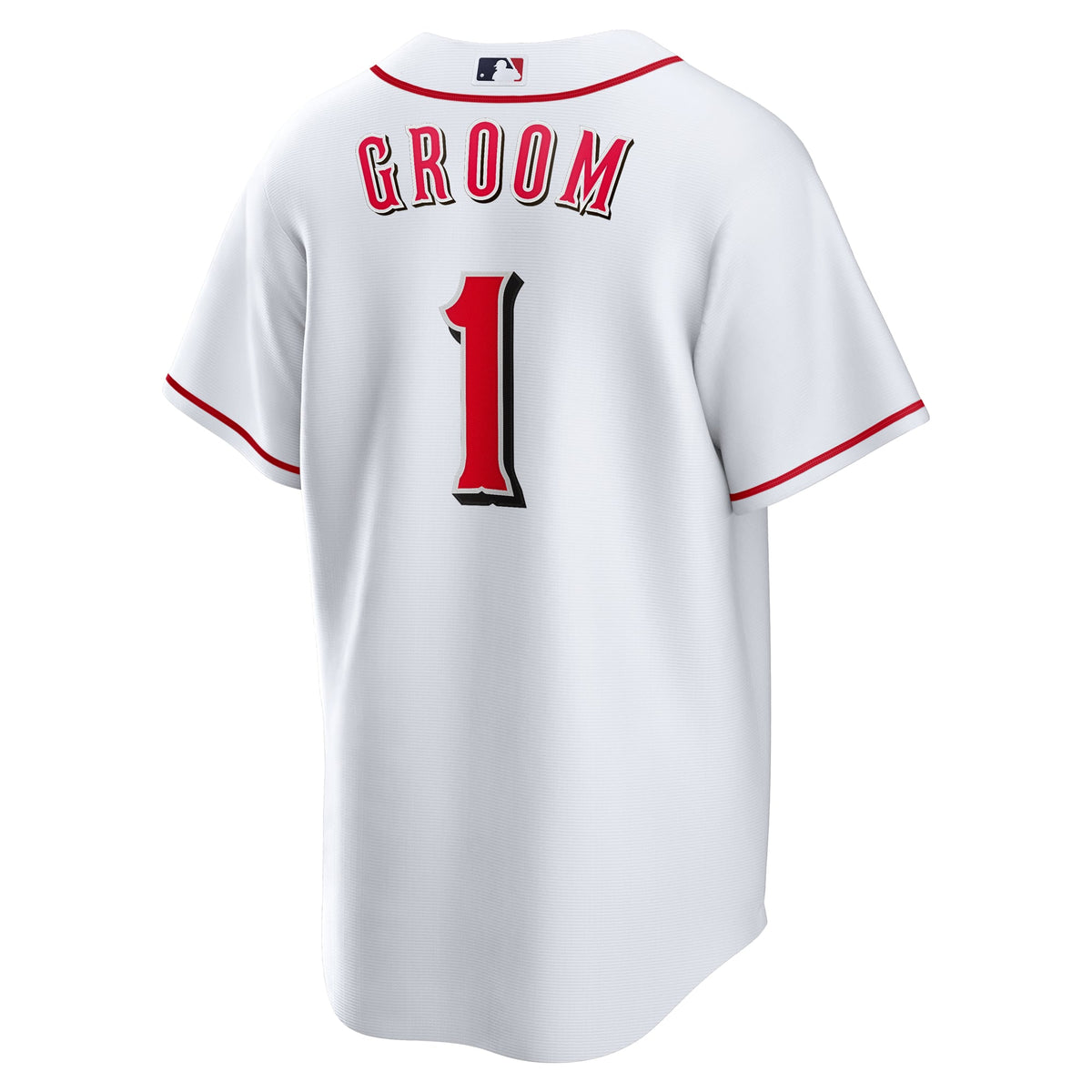 Men's Cincinnati Reds  Nike White #1 Groom Home Replica Jersey