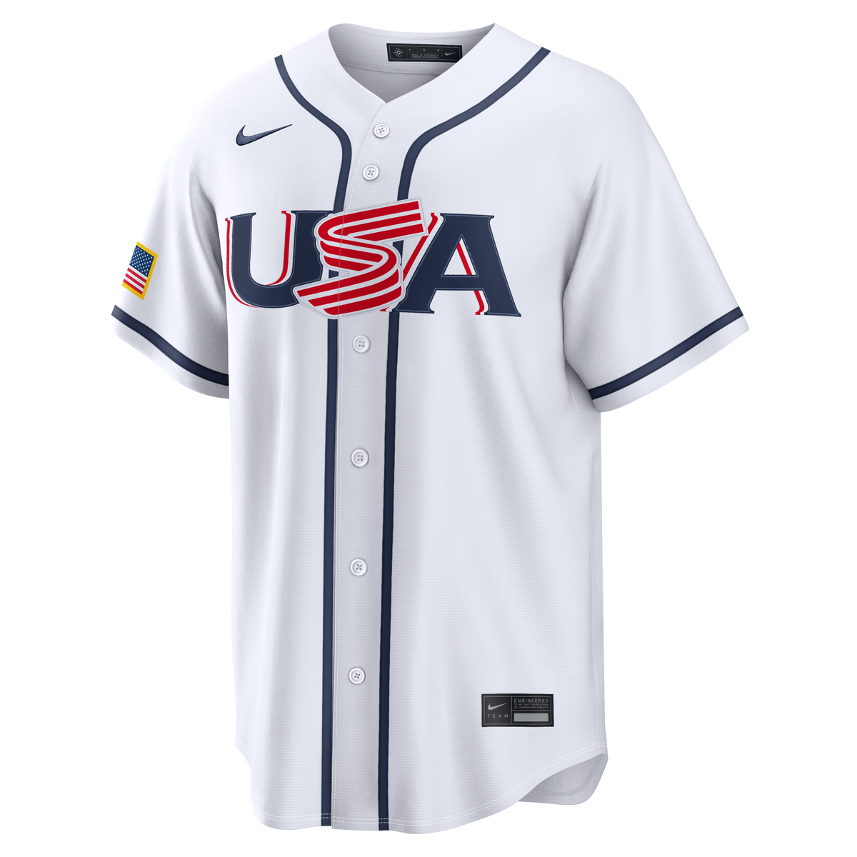 Men's USA Baseball Nolan McLean Nike White 2026 World Baseball Classic Home Stadium Jersey