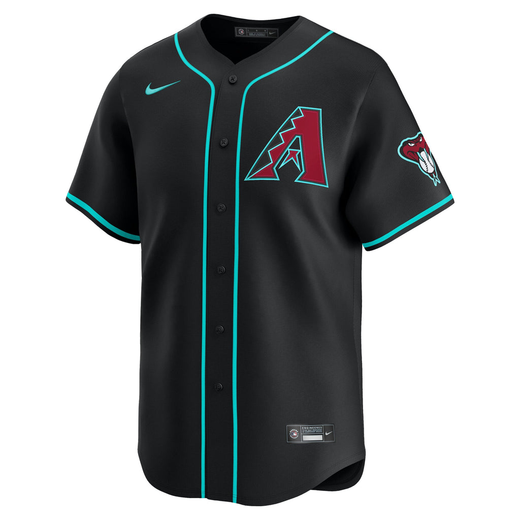 Men's Arizona Diamondbacks Corbin Carroll Nike Black Alternate Limited Player Jersey