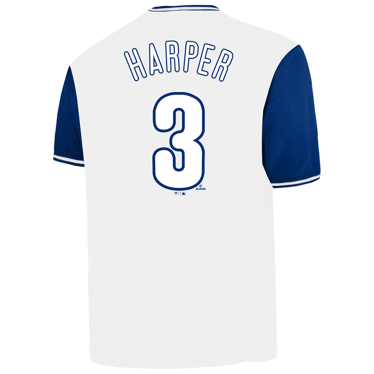 Men's Philadelphia Phillies Bryce Harper Profile White Big & Tall Name & Number Jersey