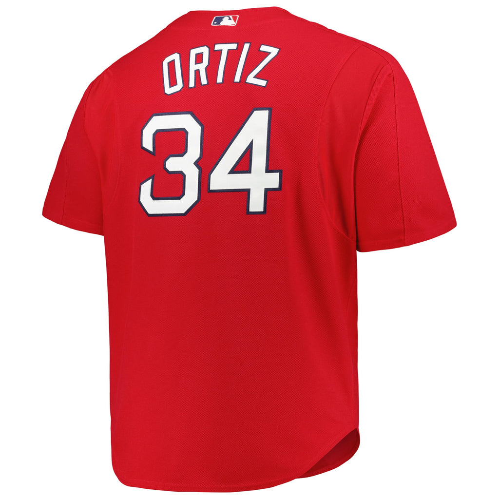 Men's Boston Red Sox David Ortiz Mitchell & Ness Kelly Green Big & Tall Cooperstown Collection Mesh Batting Practice Jersey