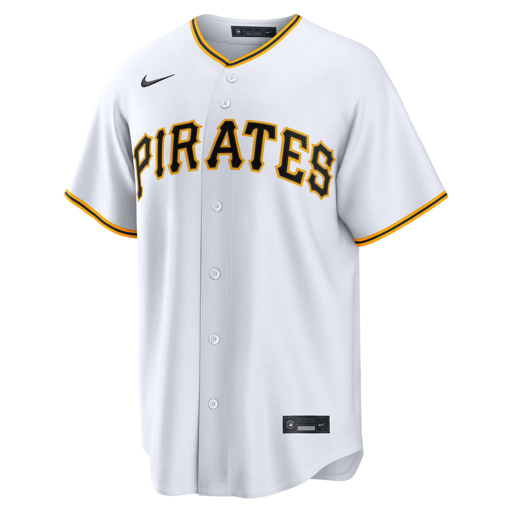 Men's Pittsburgh Pirates Lake Bachar Nike White Home Replica Jersey