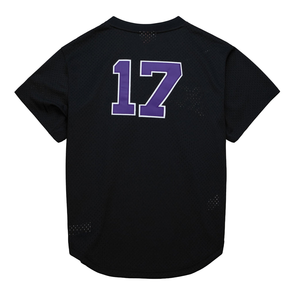 Men's Colorado Rockies Todd Helton Mitchell & Ness Black Authentic Batting Practice Jersey
