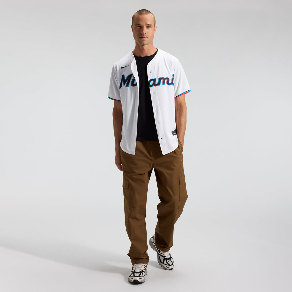 Men's Miami Marlins Nike White Home Replica Team Jersey
