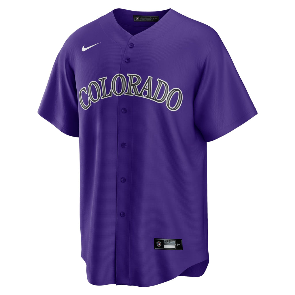 Men's Colorado Rockies Charlie Blackmon Nike White Home Replica Player Name Jersey