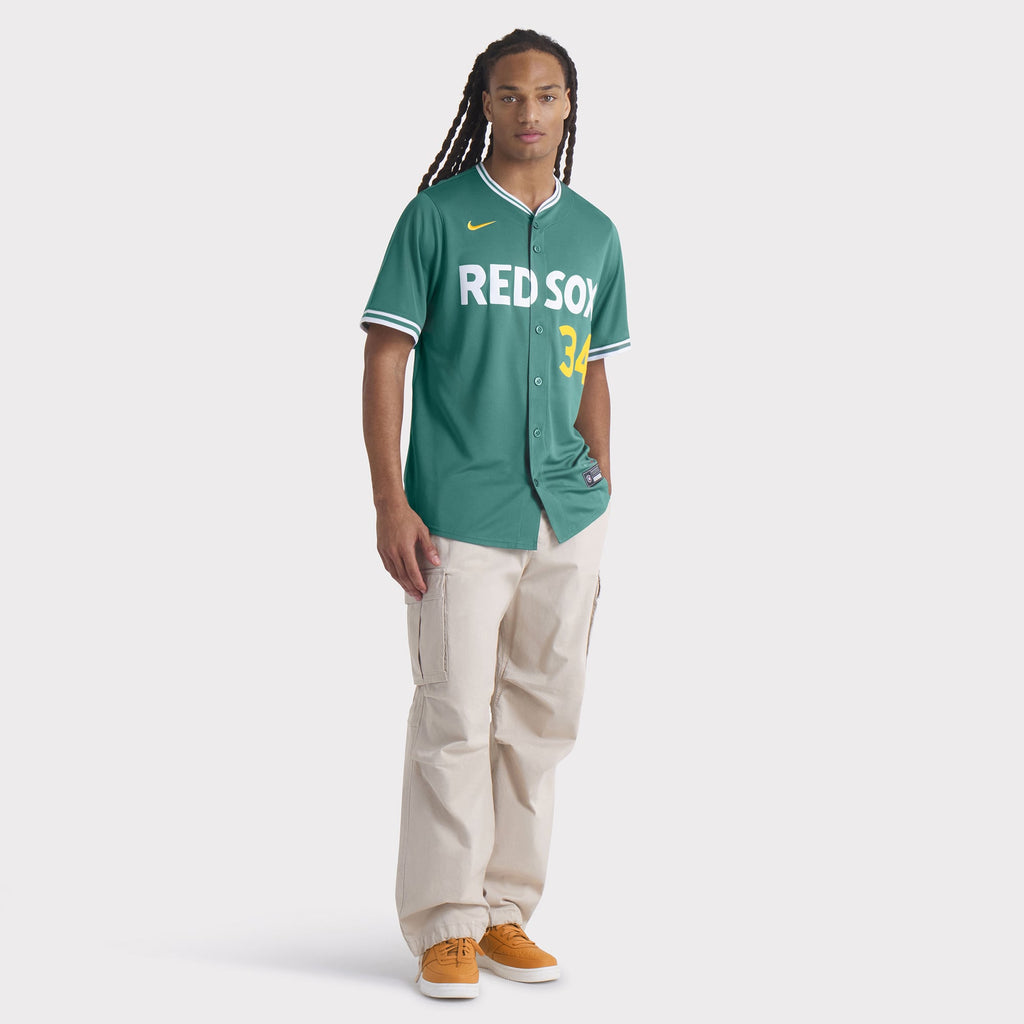 Men's Boston Red Sox David Ortiz Nike Green 2025 City Connect Limited Retired Player Jersey