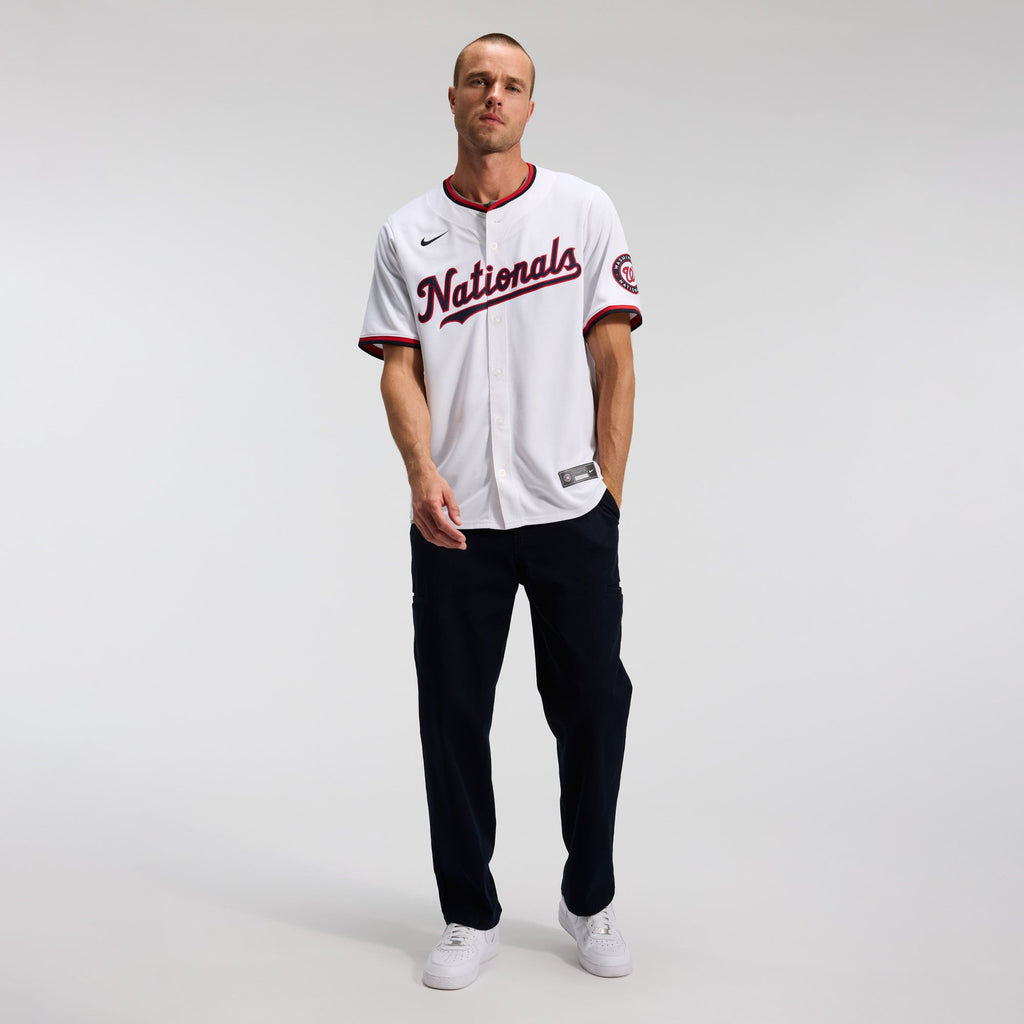 Men's Washington Nationals Dylan Crews Nike White Home Limited Player Jersey