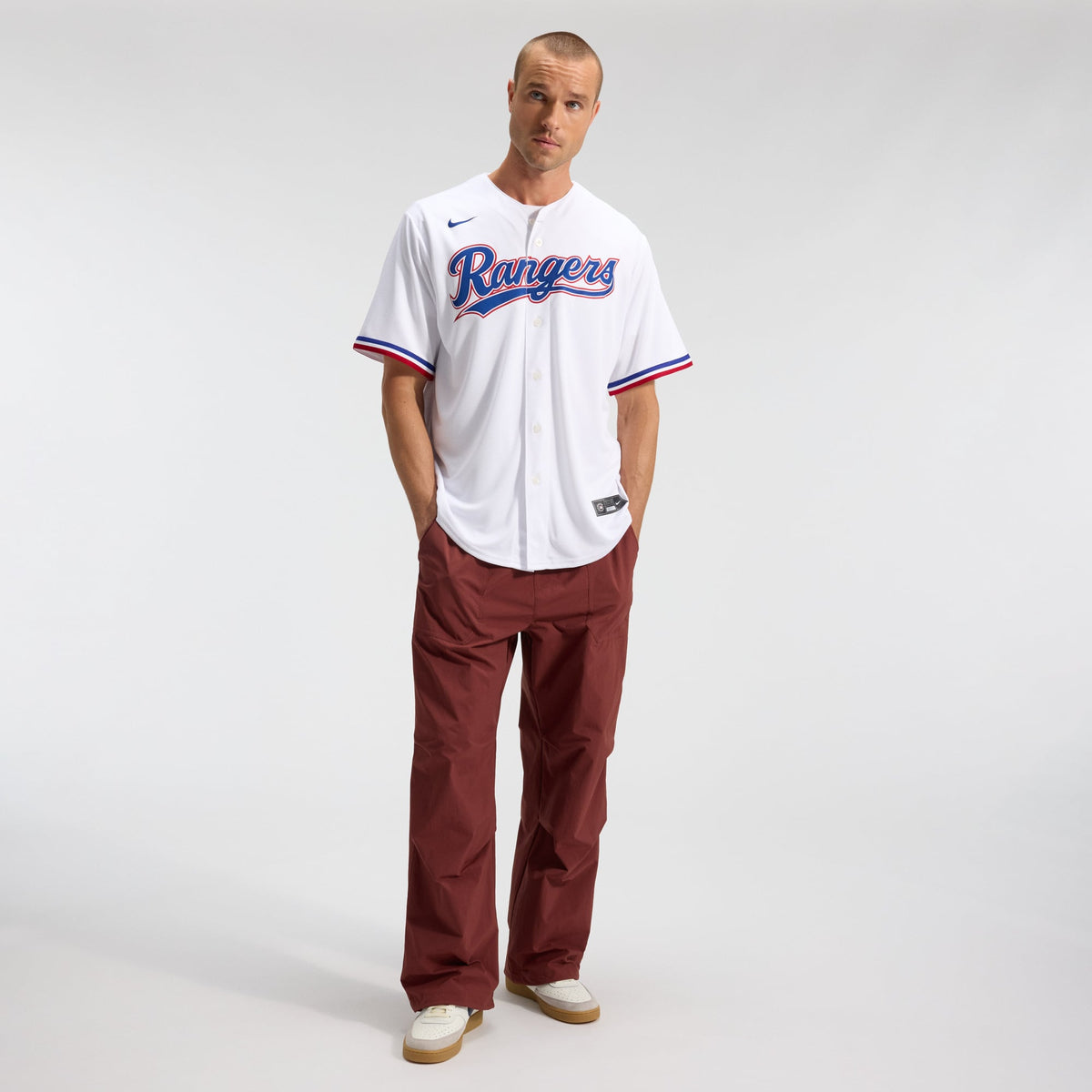 Men's Texas Rangers Nike White Home Replica Team Jersey