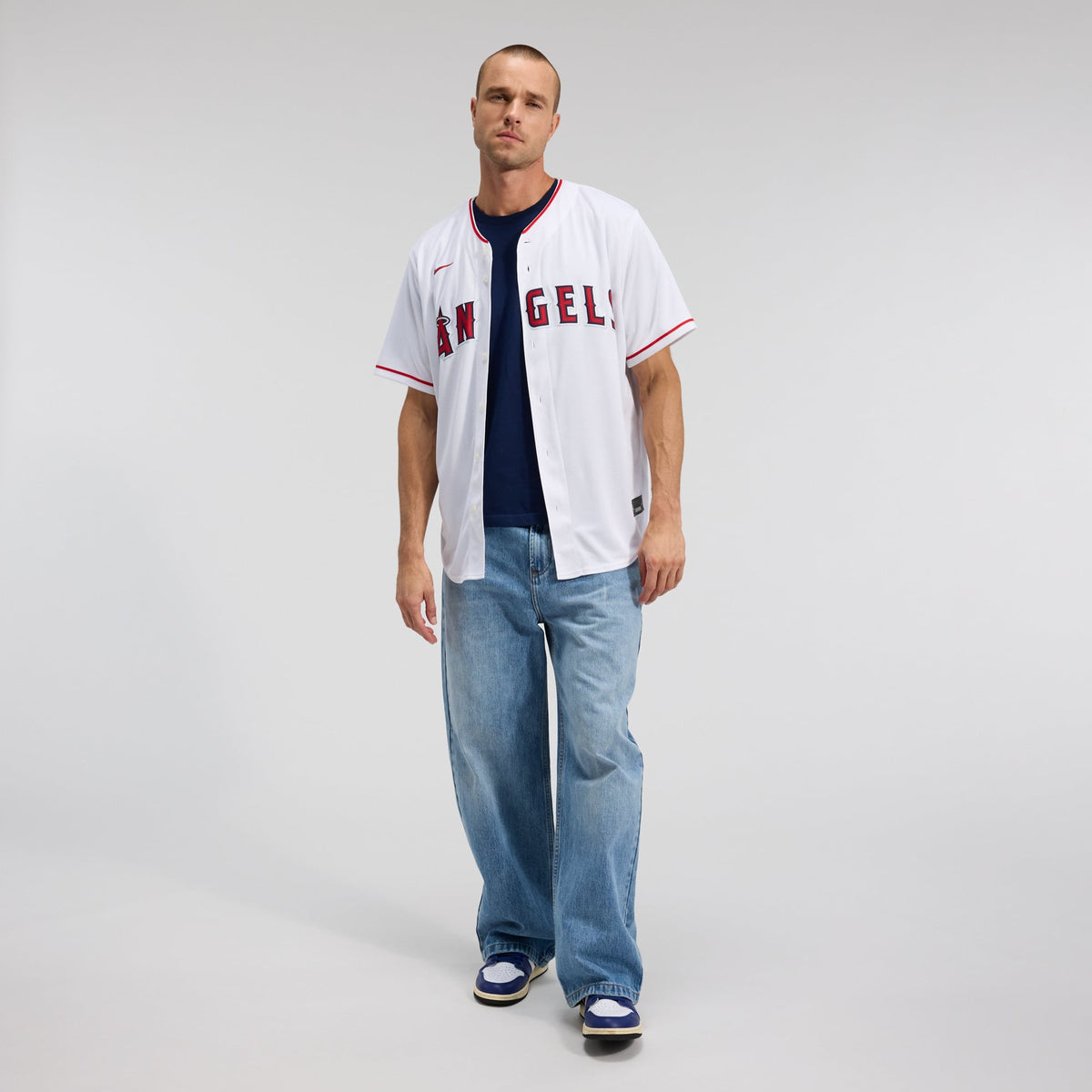 Men's Los Angeles Angels Nike White Home Replica Team Jersey