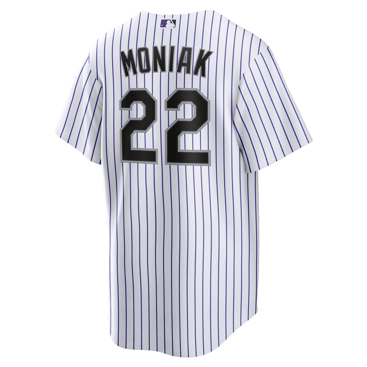 Men's Colorado Rockies Mickey Moniak Nike White Home Replica Jersey