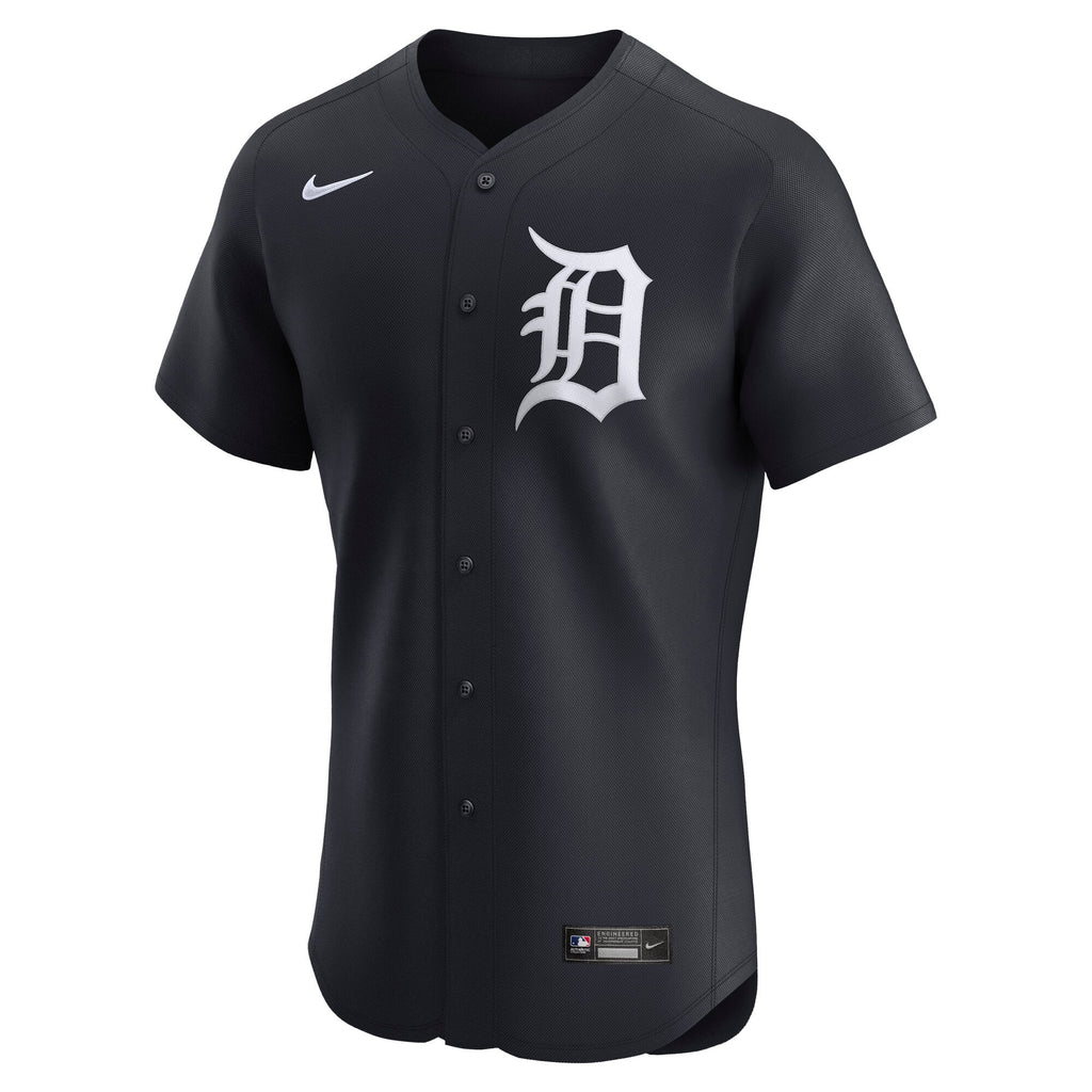 Men's Detroit Tigers Nike Navy Alternate 2 Elite Jersey