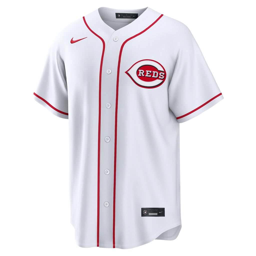 Men's Cincinnati Reds Elly De La Cruz Nike White Home Replica Jersey