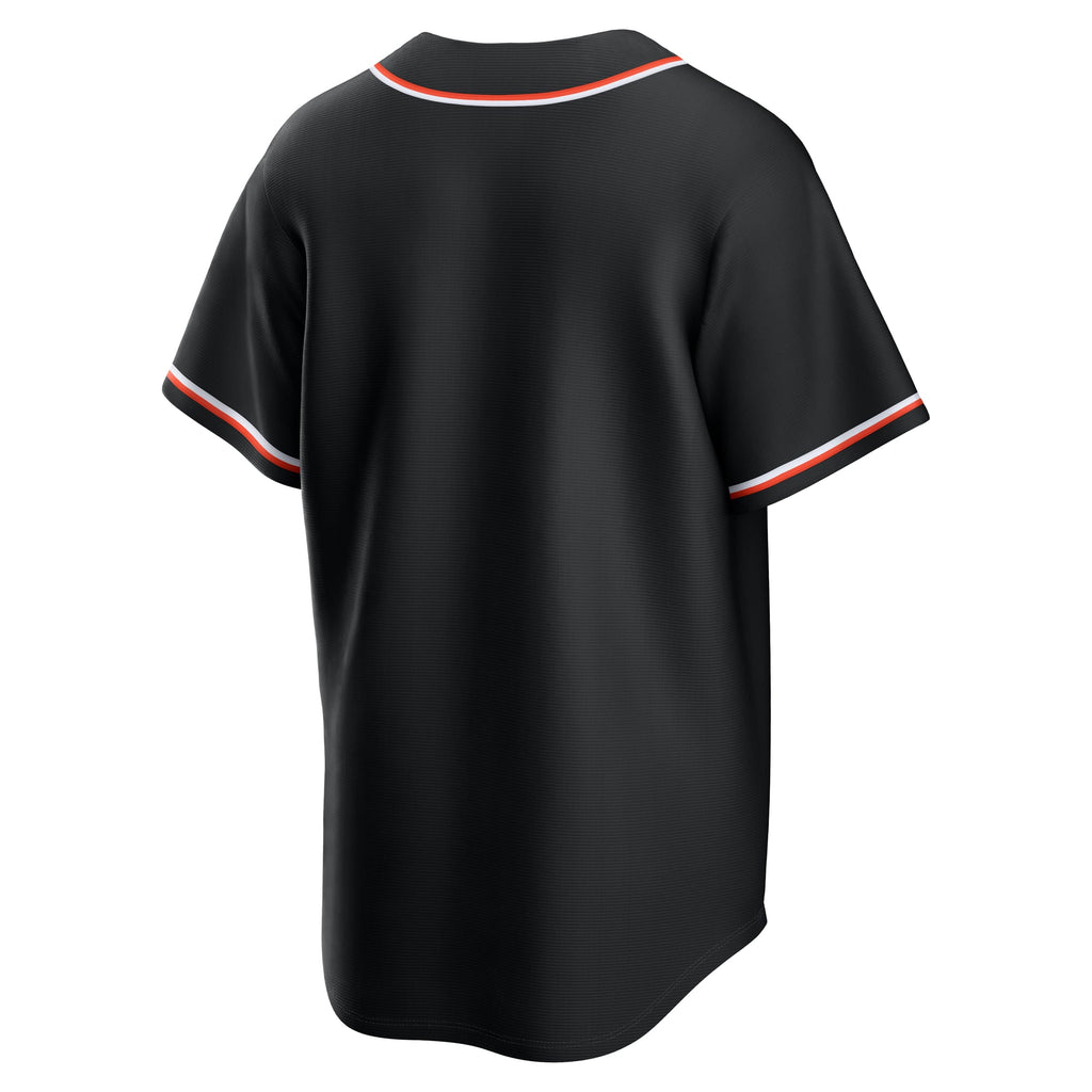Men's Baltimore Orioles  Nike Fashion Replica Black Out Jersey