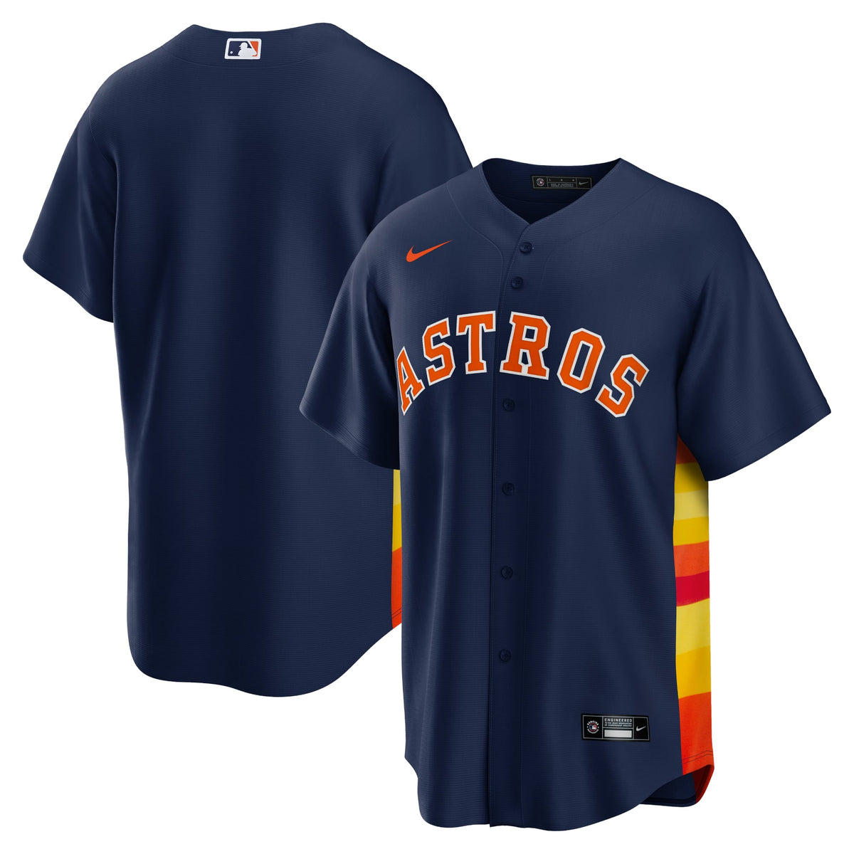Men's Houston Astros Nike White Home Replica Team Jersey