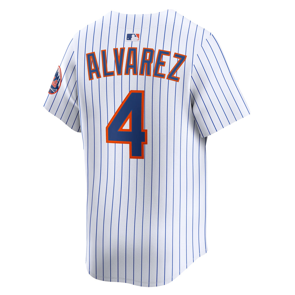 Men's New York Mets Francisco Alvarez Nike White Home Limited Player Jersey