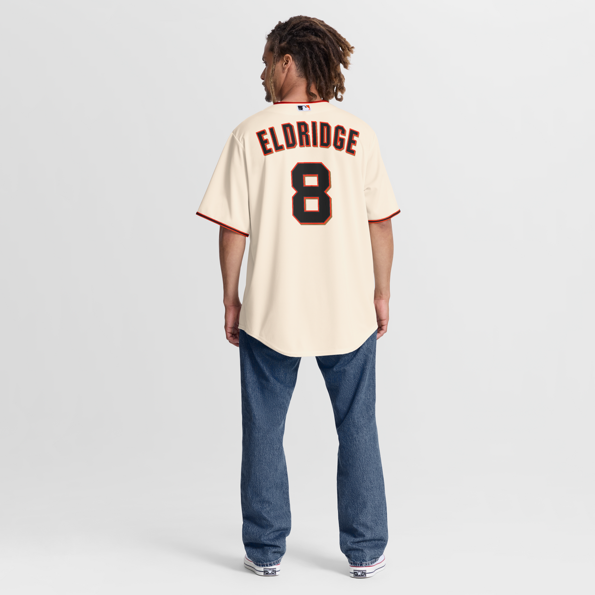 Men's San Francisco Giants Bryce Eldridge Nike Cream Home Replica Jersey