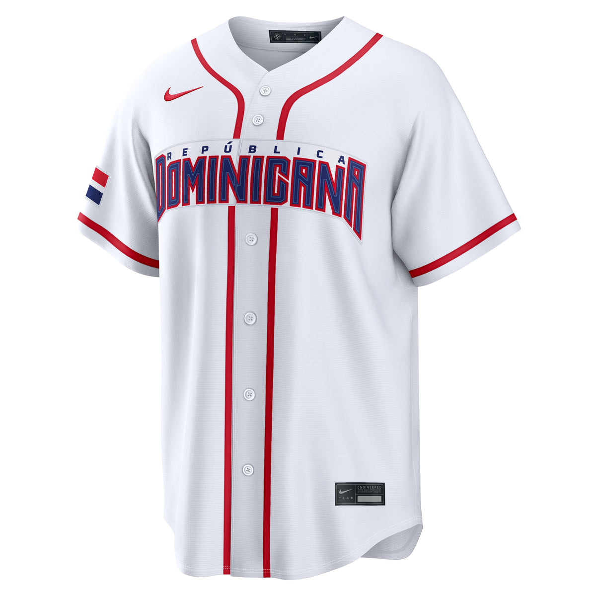 Men's Dominican Republic Baseball Juan Soto Nike White 2026 World Baseball Classic Home Stadium Jersey
