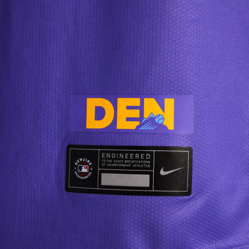 Men's Colorado Rockies  Nike Purple/Light Blue 2025 City Connect Limited Jersey
