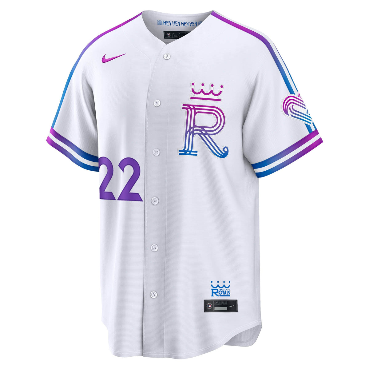 Men's Kansas City Royals Carter Jensen Nike White 2026 City Connect Stadium Jersey