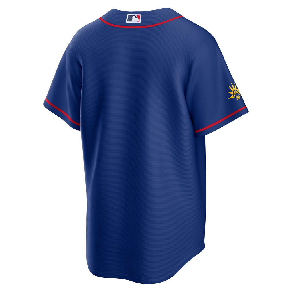 Men's France National Team x MLB Nike Blue Stadium Replica Jersey