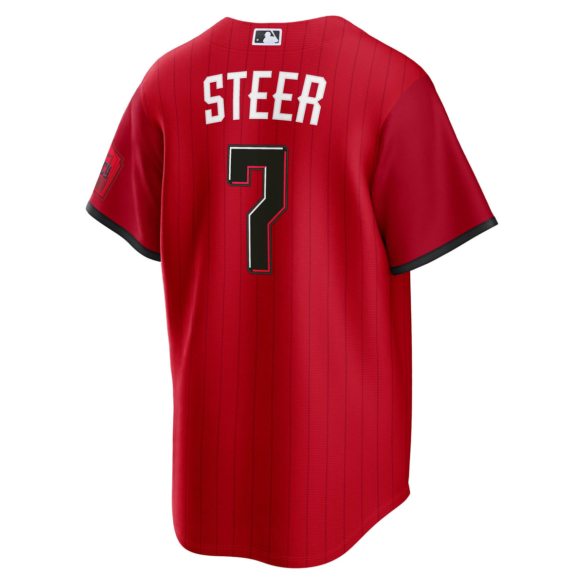 Men's Cincinnati Reds Spencer Steer Nike Red 2026 City Connect Stadium Jersey