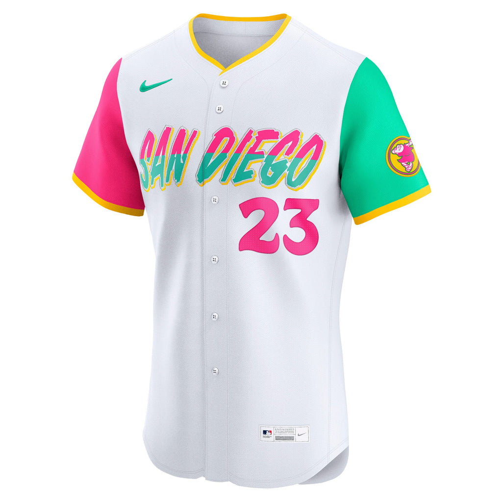 Men's San Diego Padres Fernando Tatis Jr. Nike White City Connect Elite Jersey