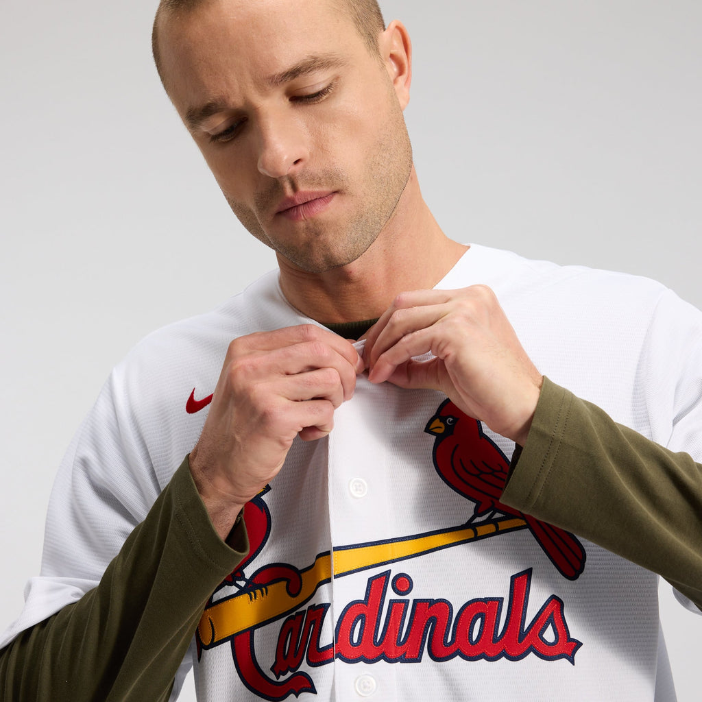 Men's St. Louis Cardinals Masyn Winn Nike White Home Replica Jersey