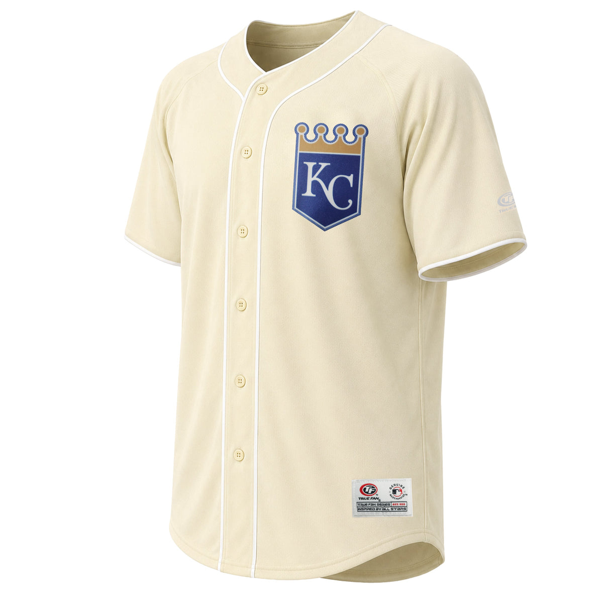 Men's Kansas City Royals Stitches Cream Fashion Jersey
