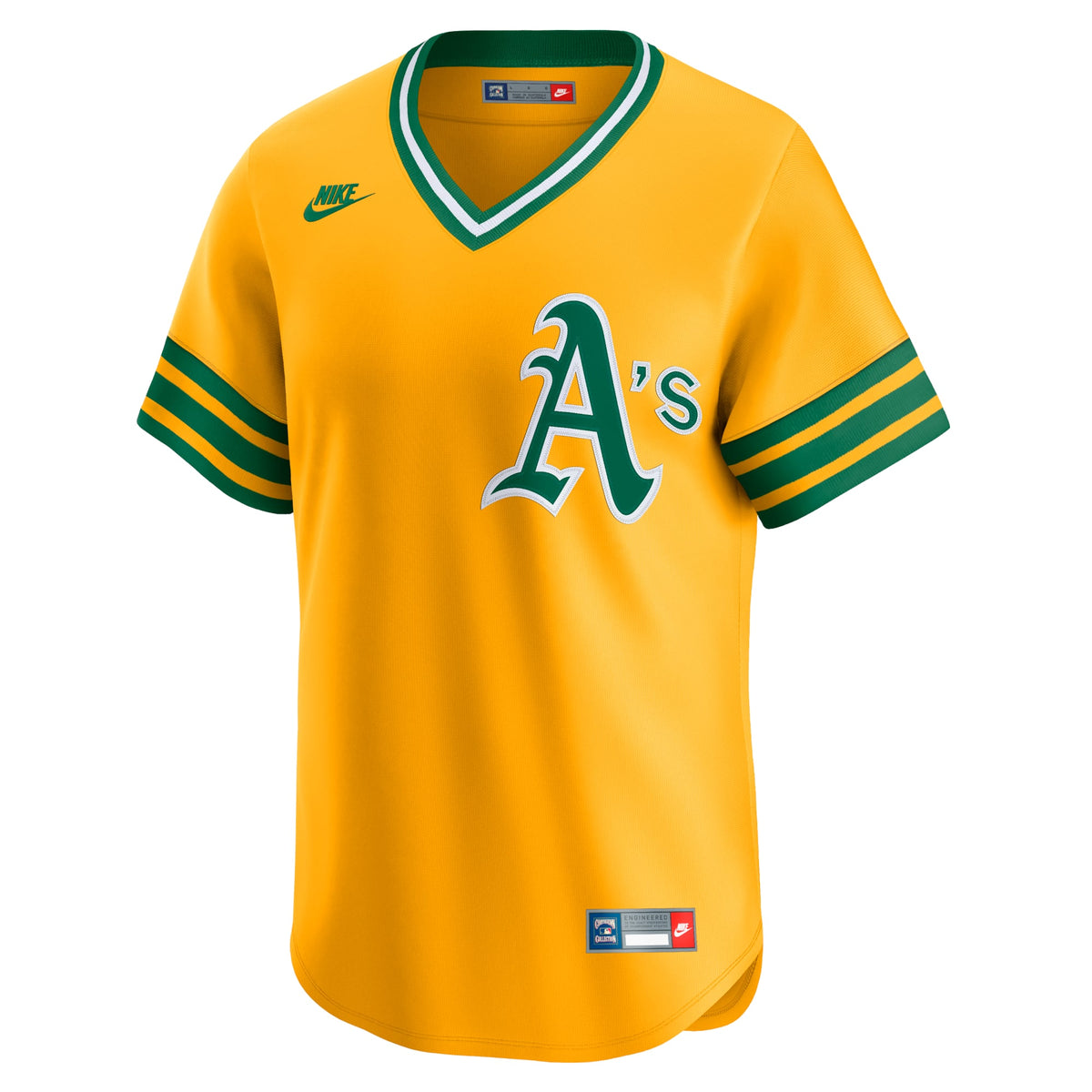 Men's Athletics Nike Gold Cooperstown Collection Limited Jersey