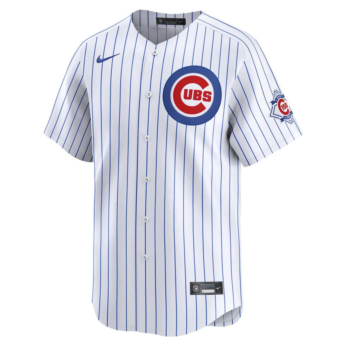 Men's Chicago Cubs Pete Crow-Armstrong Nike White 150th Anniversary Limited Jersey