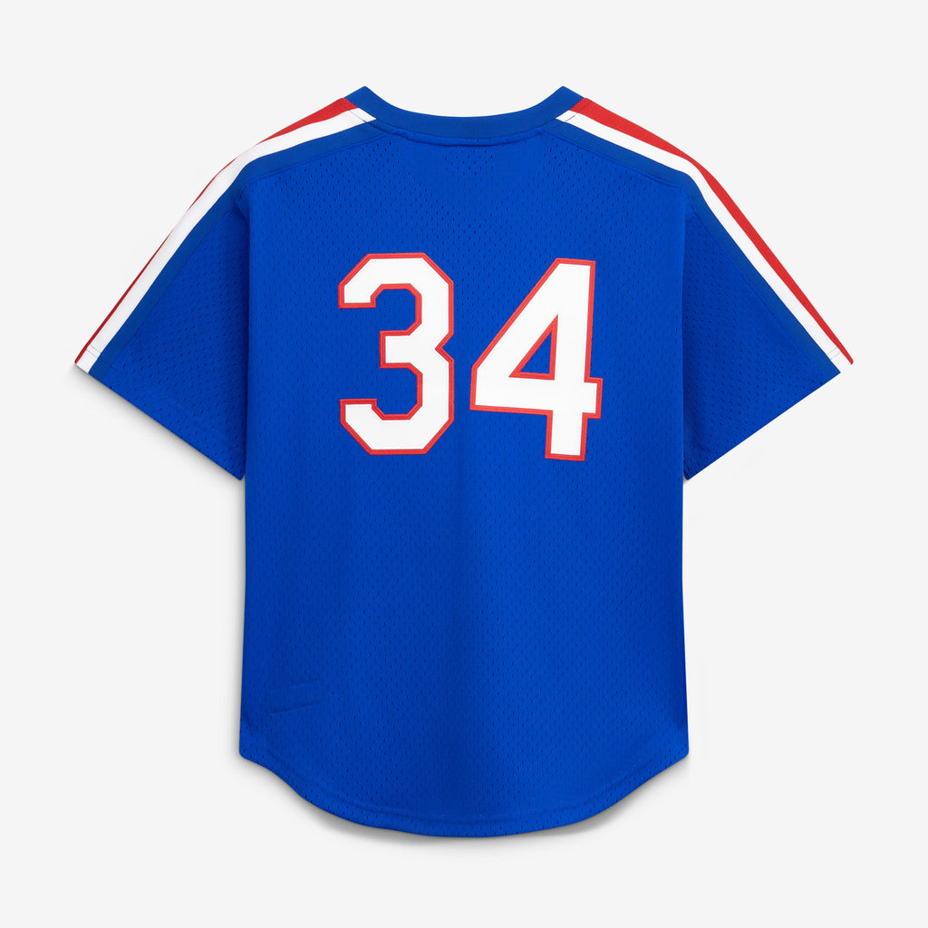 Men's Texas Rangers Nolan Ryan Mitchell & Ness Royal Authentic Batting Practice Jersey