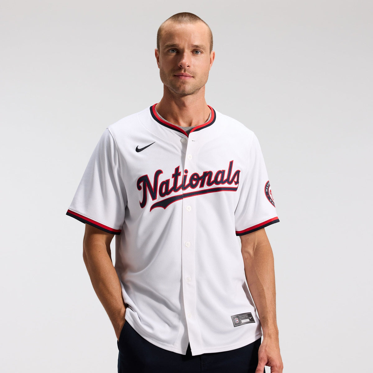 Men's Washington Nationals Dylan Crews Nike White Home Limited Player Jersey