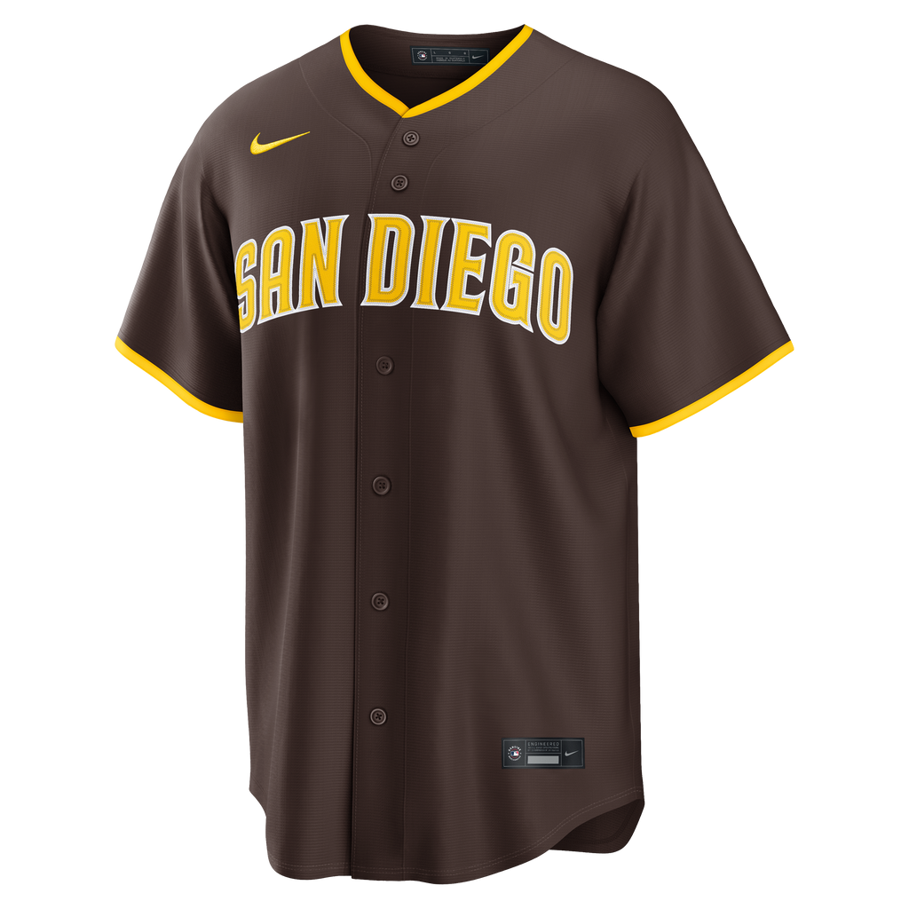 Men's San Diego Padres Fernando Tatis Jr. Nike Brown Road Replica Jersey