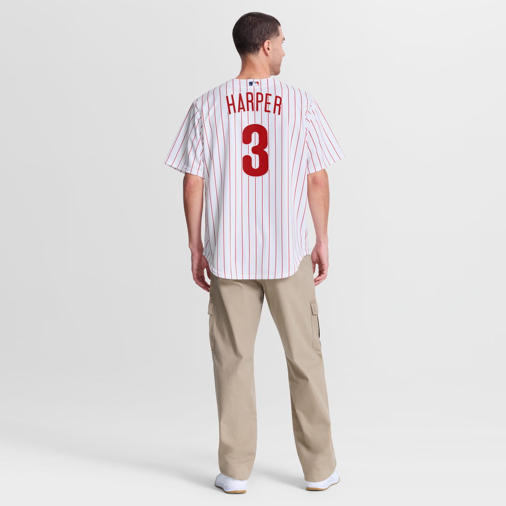 Men's Philadelphia Phillies Bryce Harper Nike White Home Replica Jersey