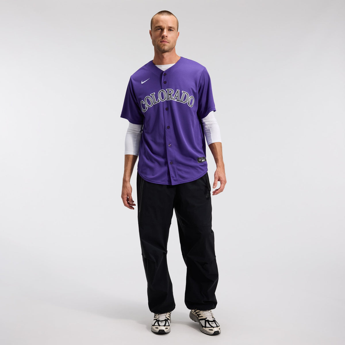 Men's Colorado Rockies Nike Purple Alternate Replica Team Jersey