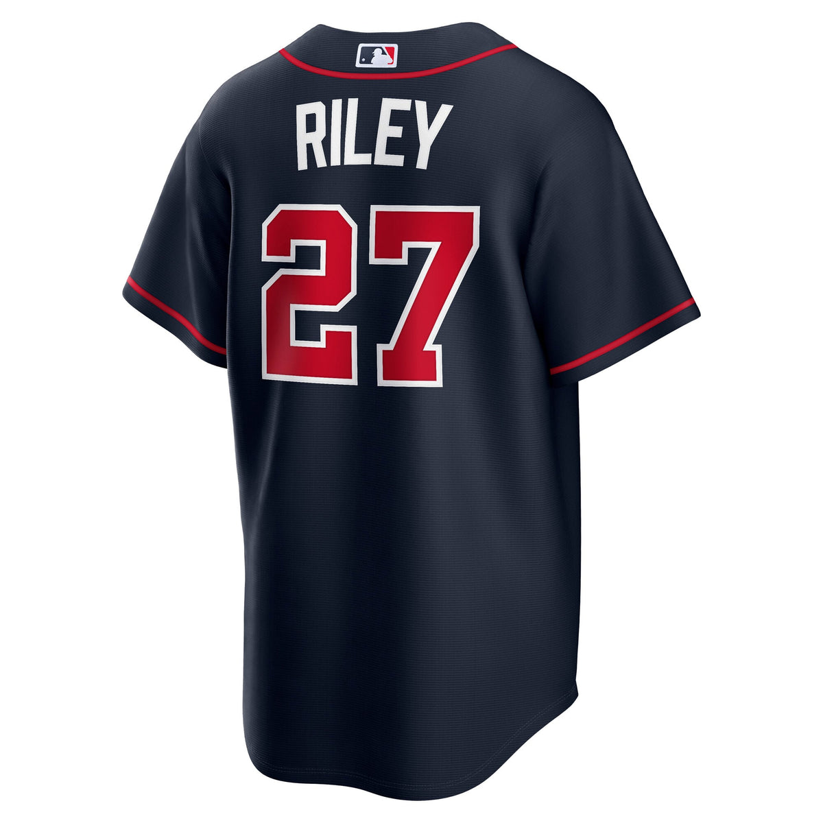Men's Atlanta Braves Austin Riley Nike Navy Alternate Replica Jersey