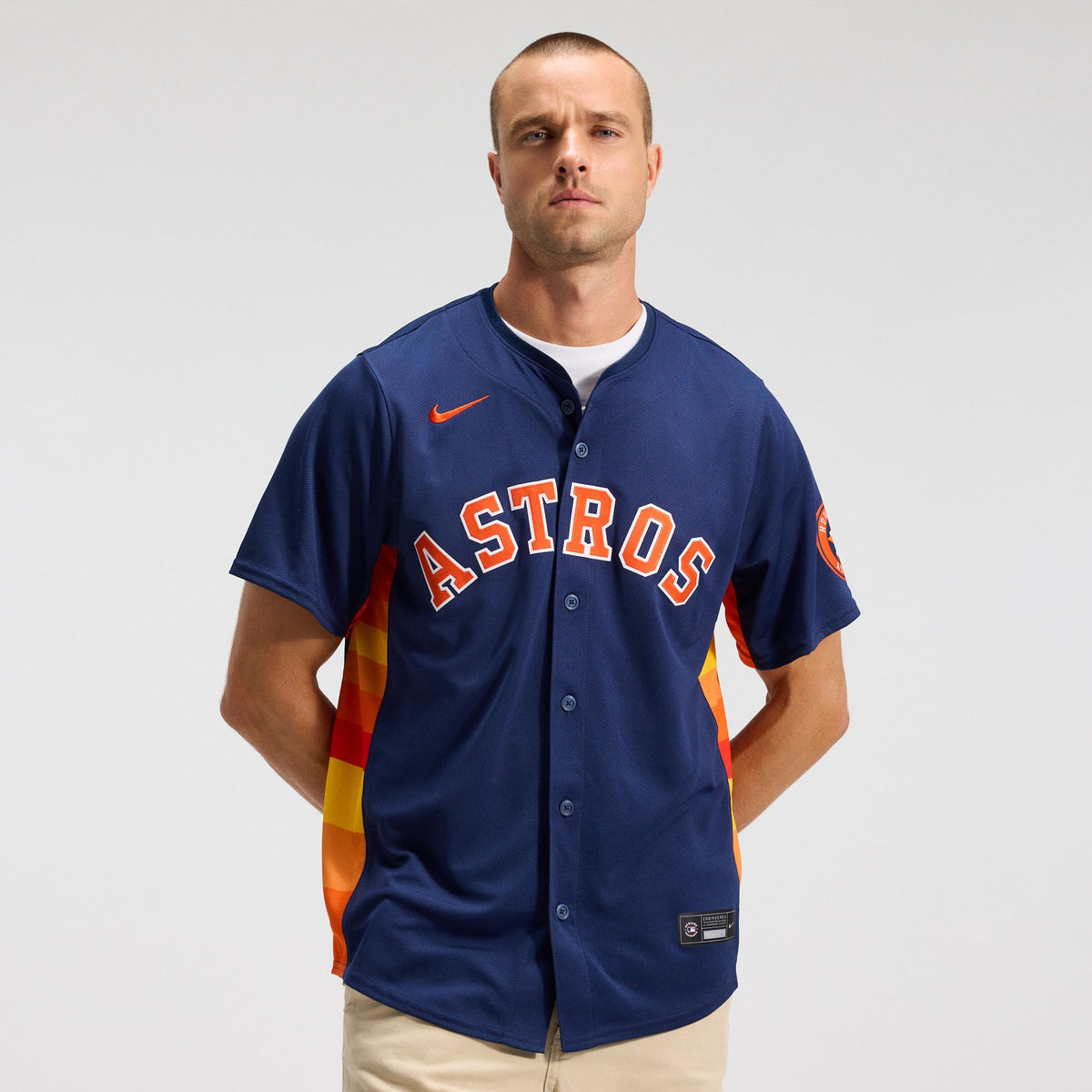 Men's Houston Astros Jose Altuve Nike Navy Alternate Limited Player Jersey