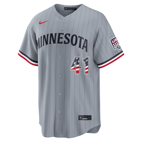 Fourth of July Men's Minnesota Twins Joe Ryan Nike Gray USA 250 Stadium Jersey