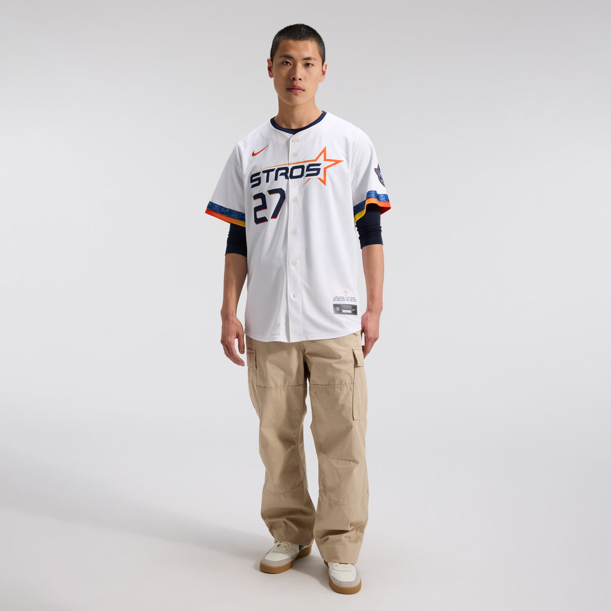 Men's Houston Astros Jose Altuve Nike White 2025 City Connect Limited Player Jersey