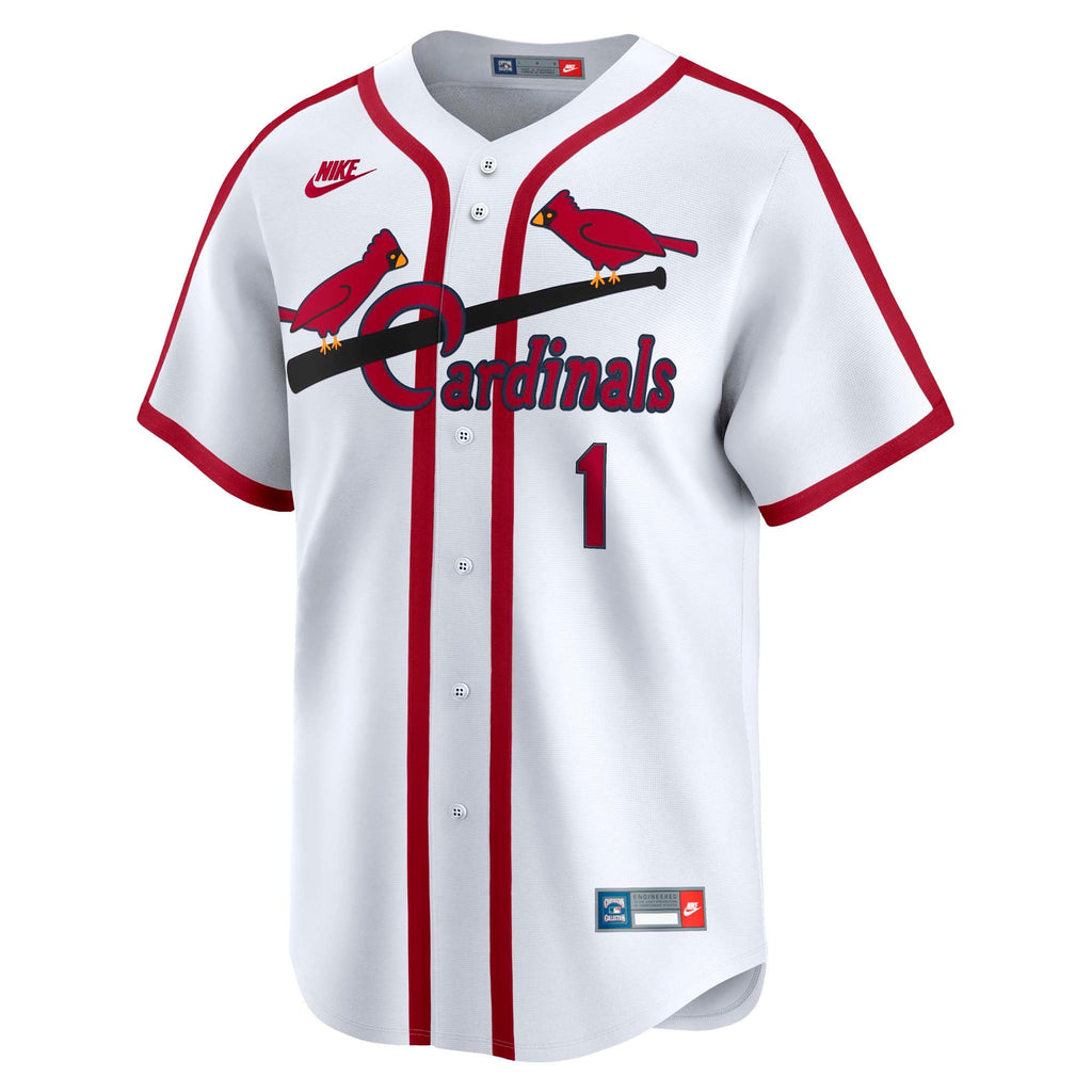 Men's St. Louis Cardinals Ozzie Smith Nike Blue Throwback Cooperstown Collection Limited Jersey
