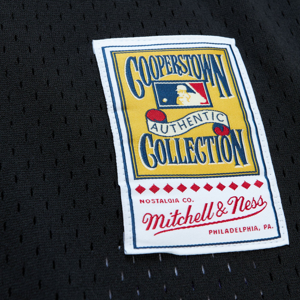 Men's Colorado Rockies Todd Helton Mitchell & Ness Black Authentic Batting Practice Jersey