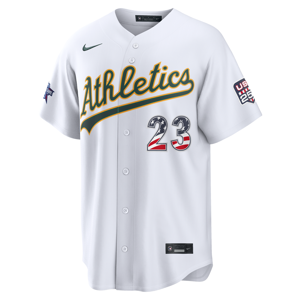 2026 All-Star Edition Stars & Stripes Men's Athletics Shea Langeliers Nike White Stadium Jersey