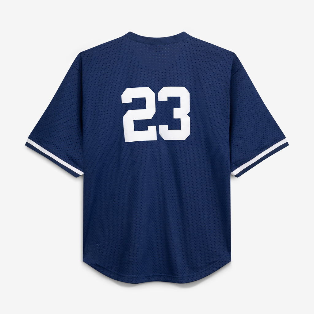 Men's New York Yankees Don Mattingly Mitchell & Ness Navy Cooperstown Collection Big & Tall Mesh Batting Practice Jersey