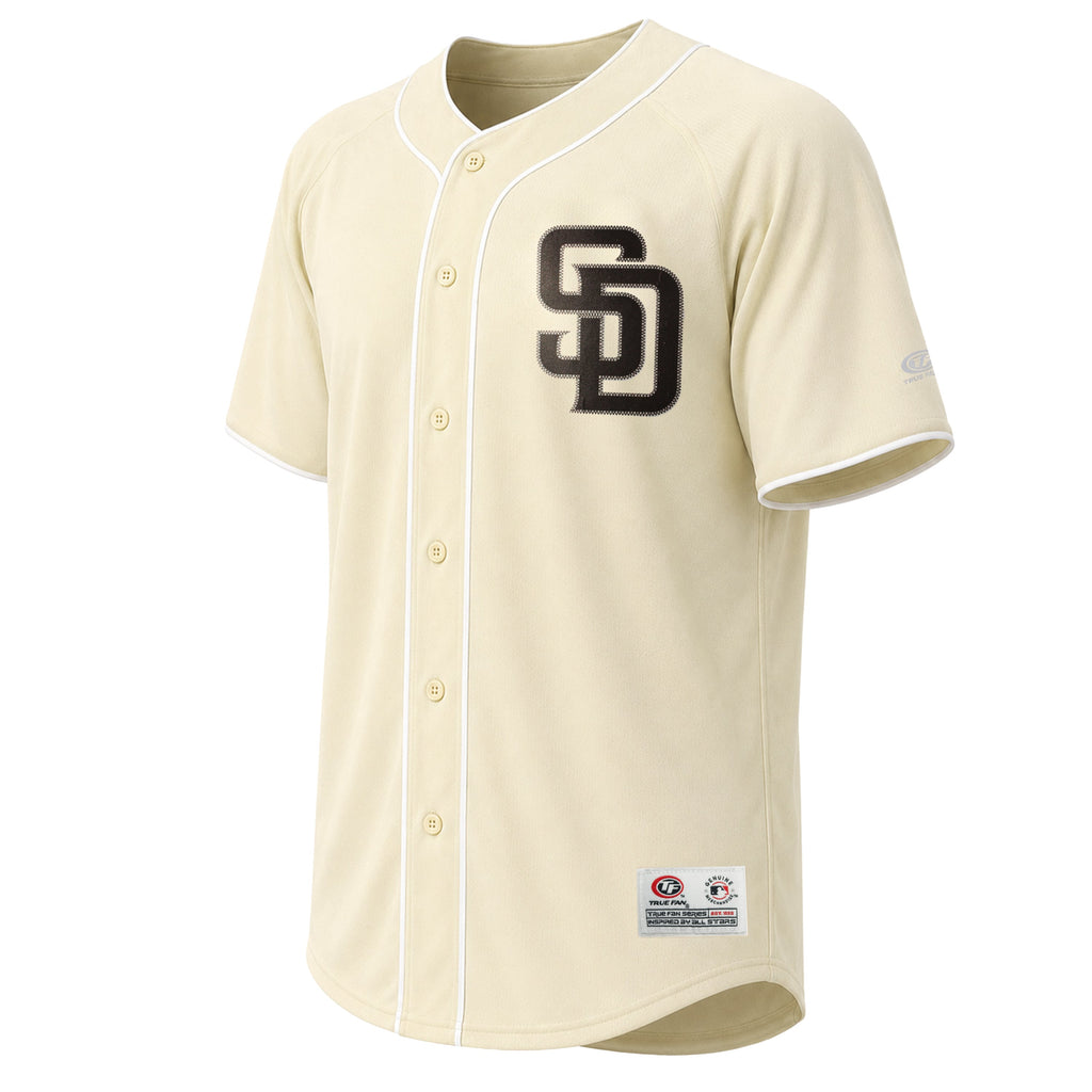 Men's San Diego Padres Stitches Cream Fashion Jersey