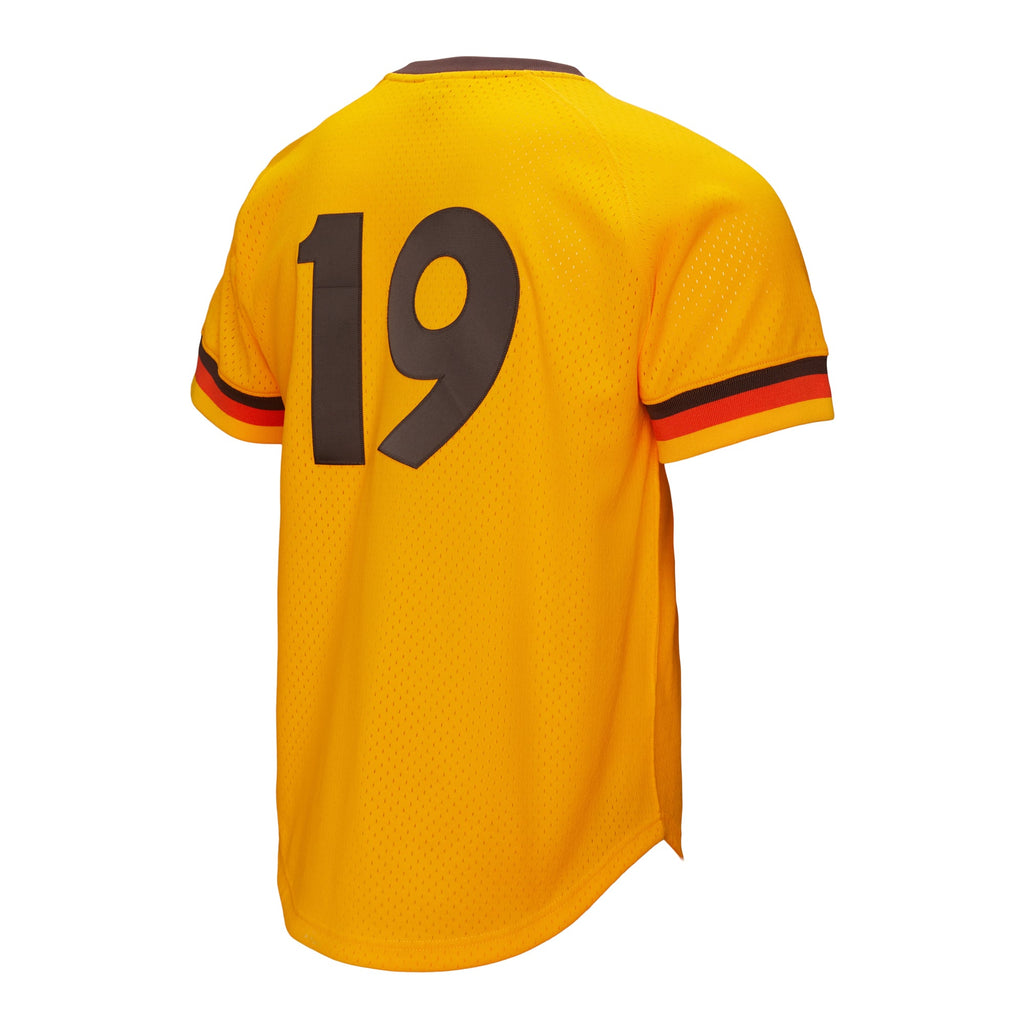 Men's San Diego Padres Tony Gwynn Mitchell & Ness Gold Big & Tall Cooperstown Mesh Batting Practice Jersey