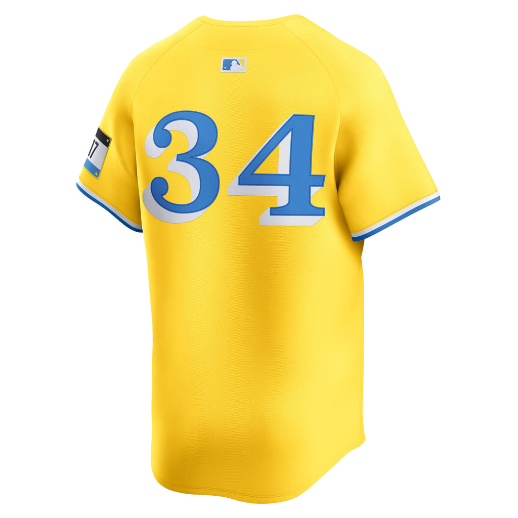 Men's Boston Red Sox David Ortiz Nike Yellow Alternate 3 Limited Player Jersey